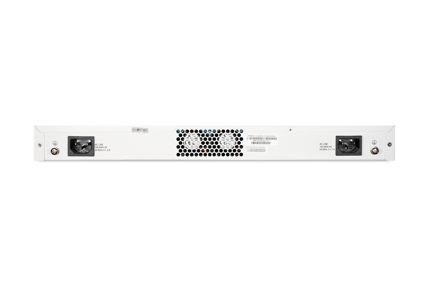 Fortinet FortiGate 100F Firewall Hardware Back