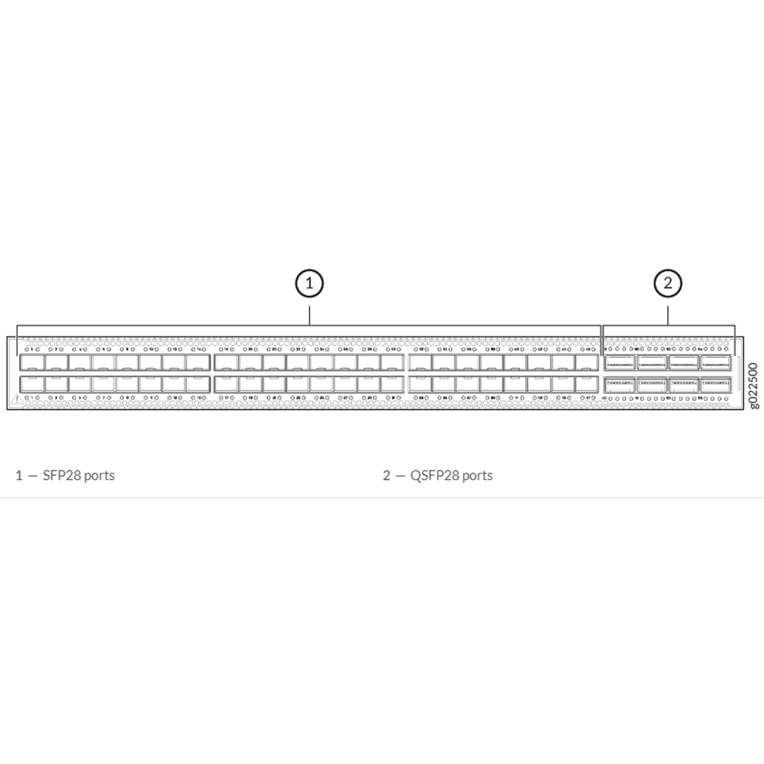 Juniper Networks QFX5120-48Y DC AIRFLOW OUT