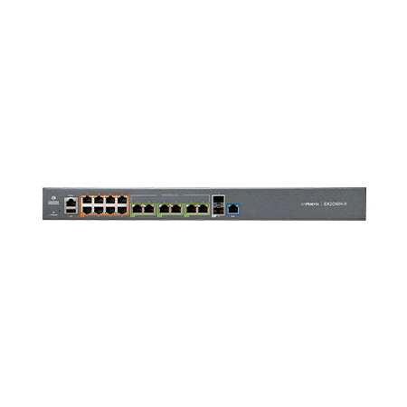 Cambium cnMatrix EX2016M-P Switch Ansicht vorne mit Übersicht der Anschlüsse