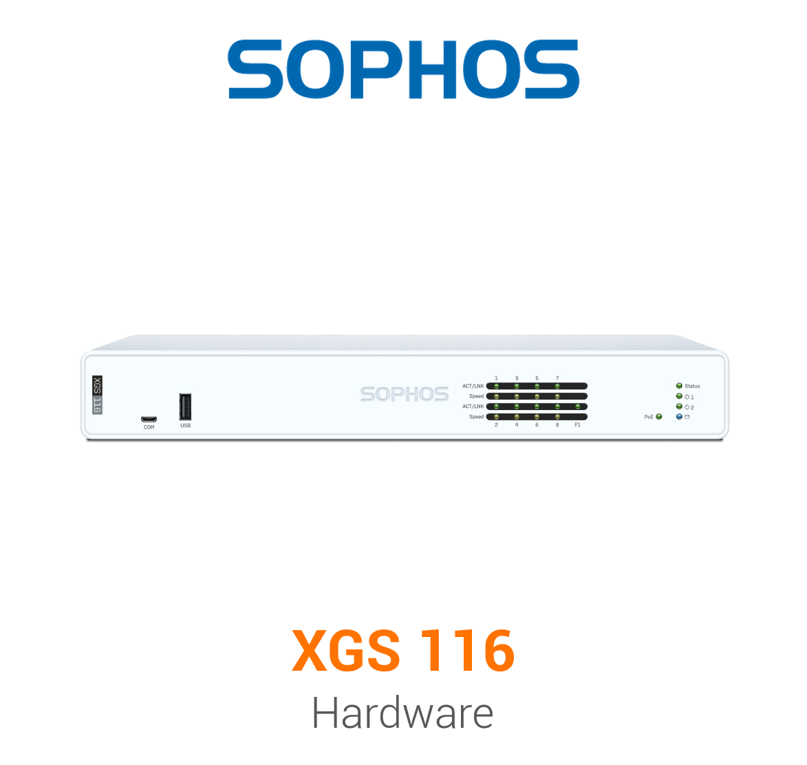 Sophos XGS 116 Firewall Hardware Vorderseite