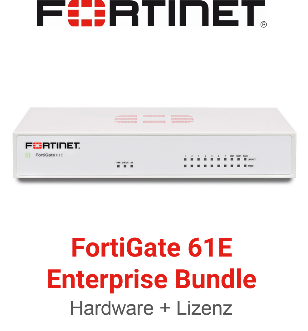 Fortinet FortiGate-61E - Enterprise Bundle (End of Sale/Life)