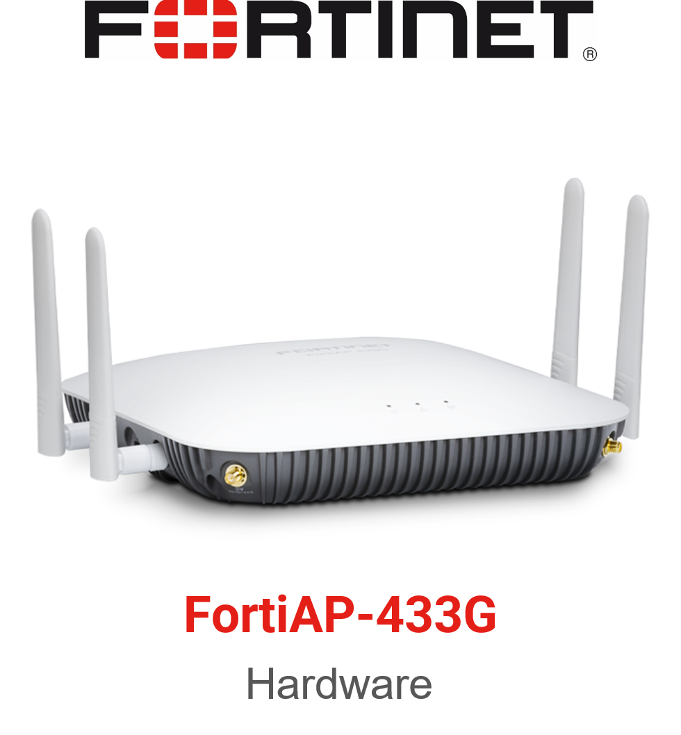 Fortinet Access Point (FortiAP) 433G Hardware Vorderseite inklusive Antennen