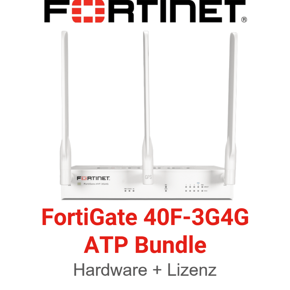 Fortinet FortiWiFi 40F 3G4G Firewall Hardware + Advanced Threat Protection (ATP) Lizenz Vorderseite