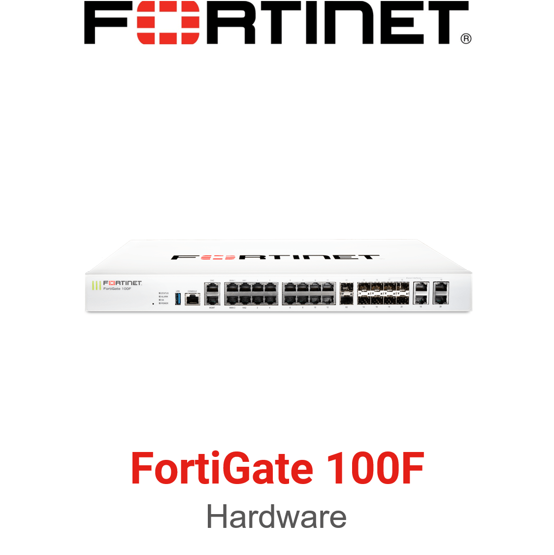 Fortinet FortiGate 100F Firewall Hardware Vorderseite