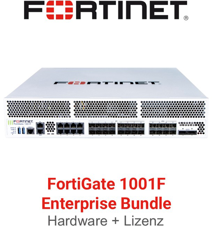 Fortinet FortiGate-1001F - Enterprise Bundle (Hardware + Lizenz)