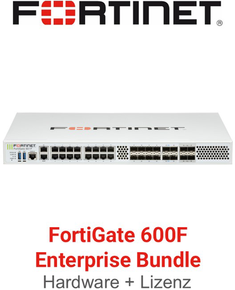 Fortinet FortiGate-600F - Enterprise Bundle (Hardware + Lizenz)