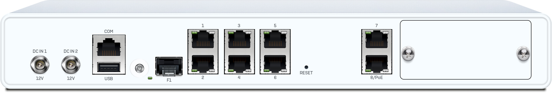 Sophos XGS 116 Firewall Rückseite