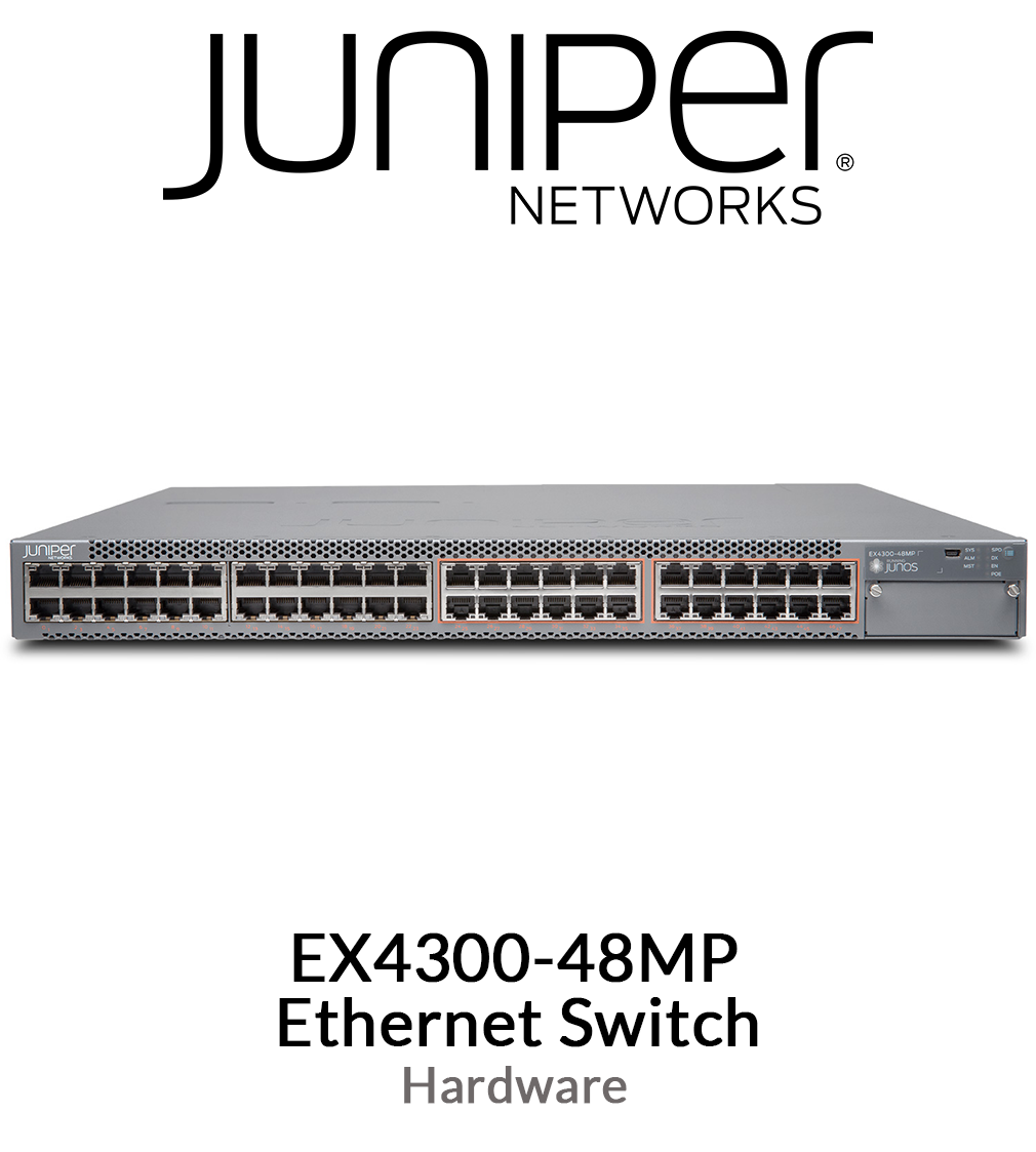 Juniper Networks EX4300 CLASS 48 PORT MULTI-GIG SWITCH, EX4300-48MP