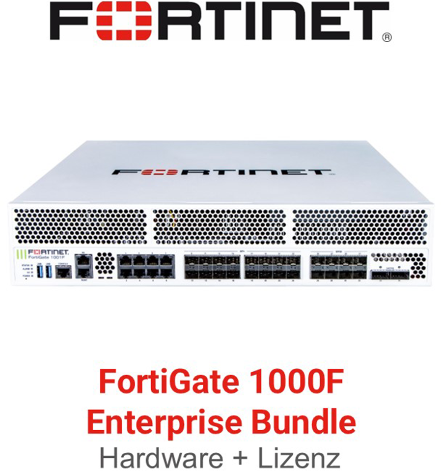 Fortinet FortiGate-1000F - Enterprise Bundle (Hardware + Lizenz)