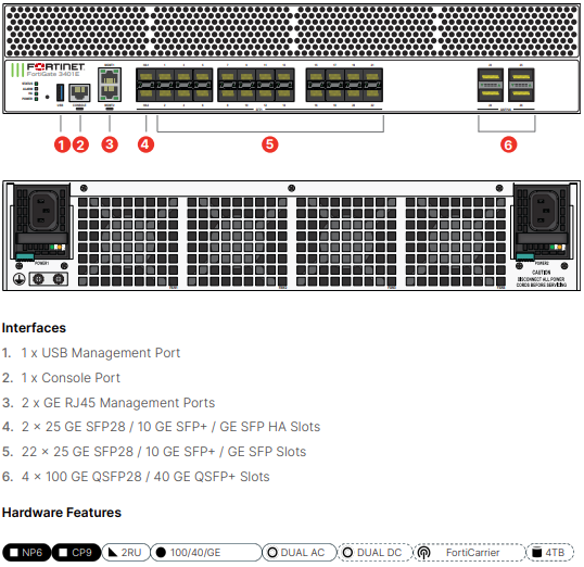 Fortinet FortiGate-3400E-DC - UTM/UTP Bundle (Hardware + Lizenz)